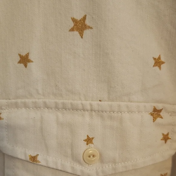 J. Crew Women's Beige Star Shirt Jacket - Picture 3 of 5